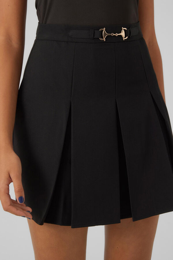 Vero Moda Minissaia de t&aacute;buas  Preto