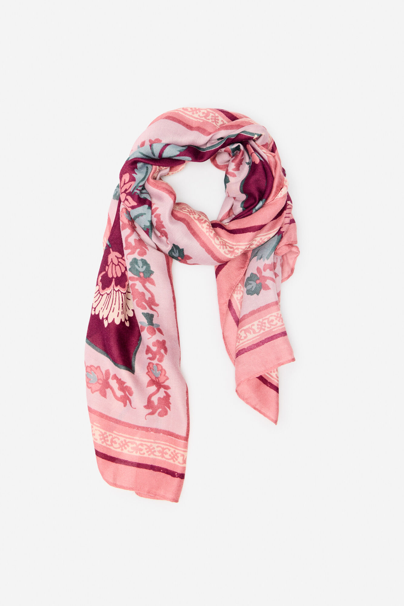 Cortefiel Len&ccedil;o flor Greca