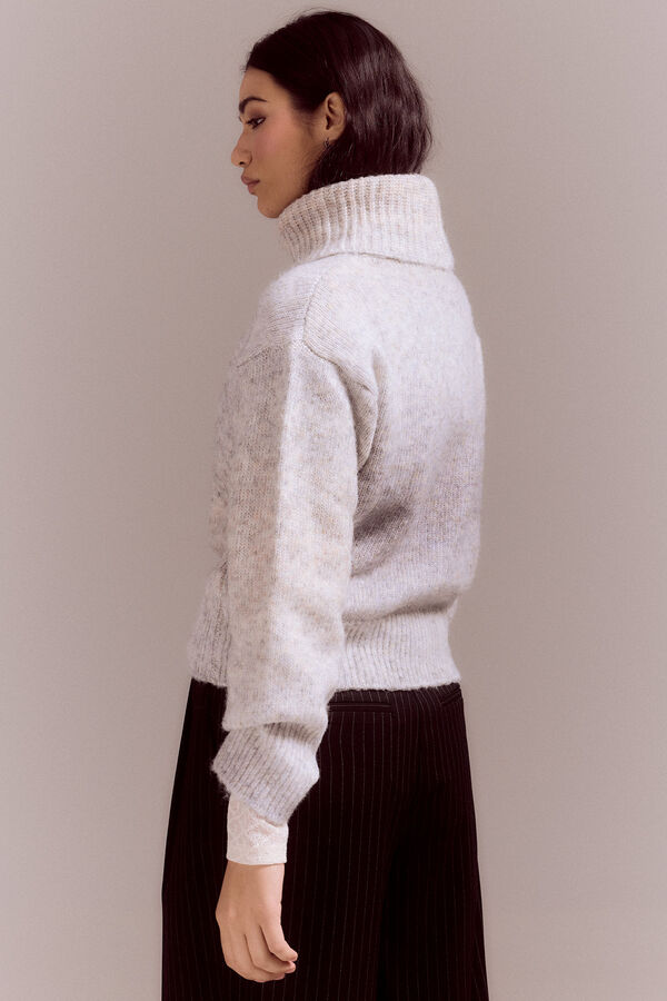 Slowlove Jersey cuello vuelto Gris