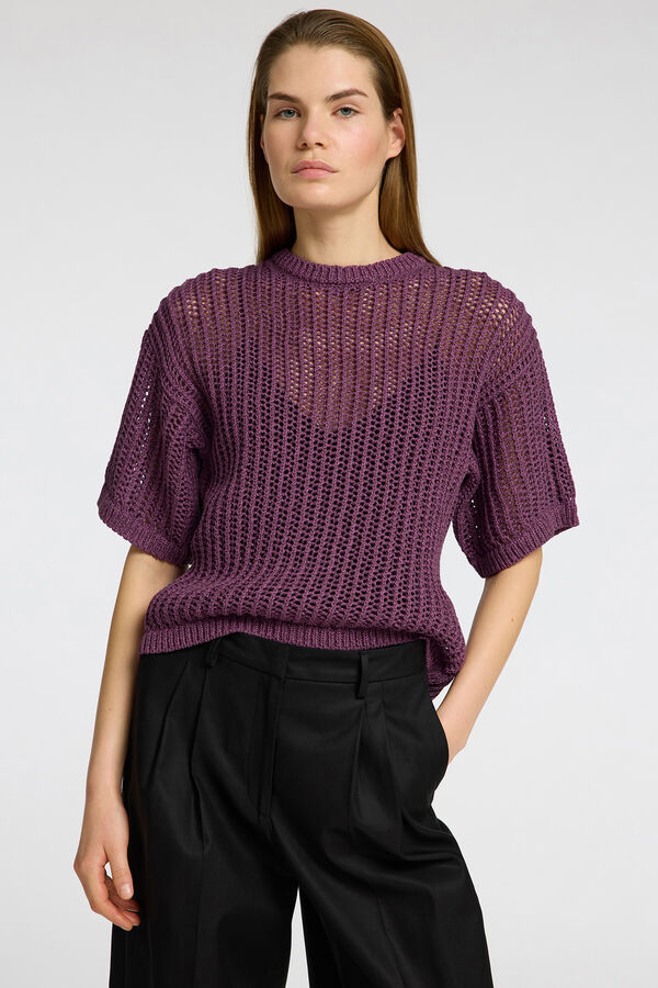 Selected Femme Top de malha Roxo