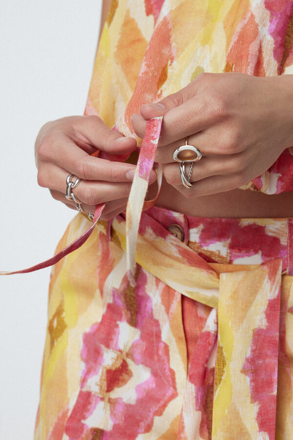 Slowlove Top sin mangas estampado Multicolor