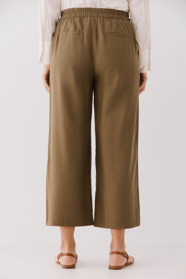 Cortefiel Pantal&oacute;n de tencel Verde