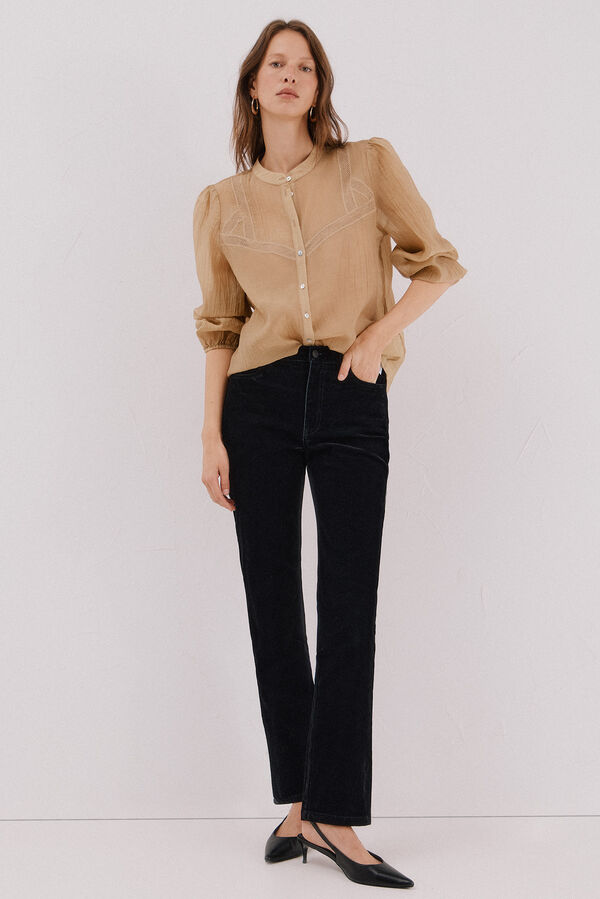 Cortefiel Jeans Rectos Velvet Negro