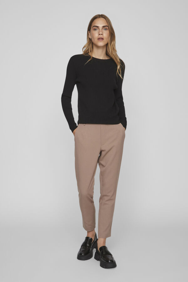 Vila Top de punto canal&eacute; Negro