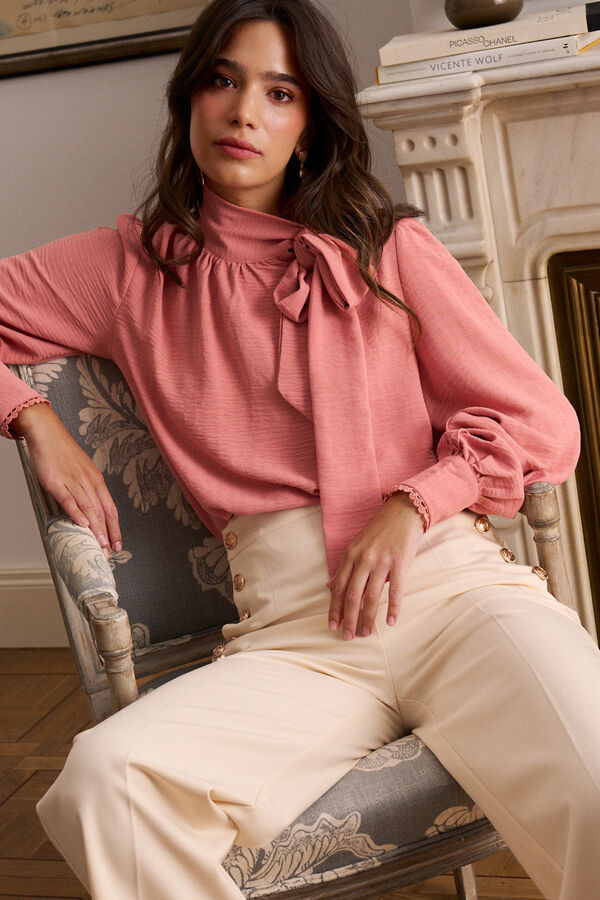 Pol&iacute;n Et Moi Blusa de la&ccedil;ada Belvia Subiu