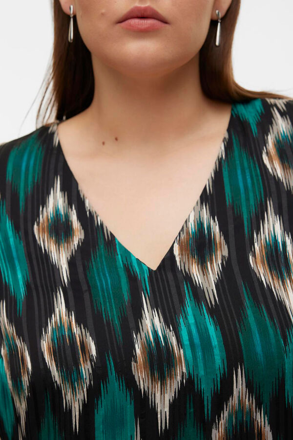 Vero Moda Curve Top de manga comprida tamanho grande Verde