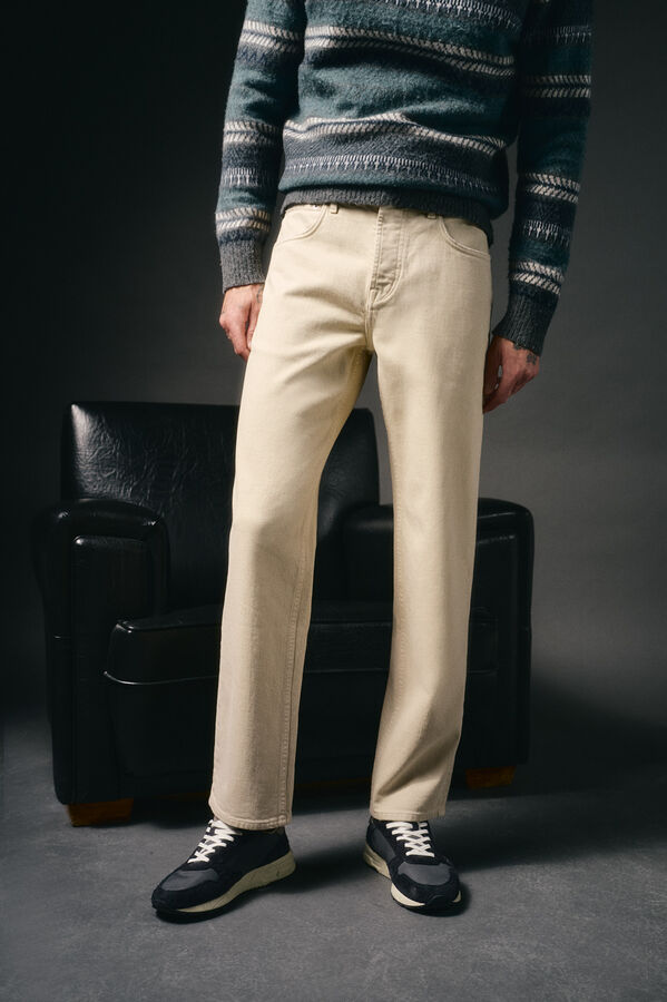 OOTO Cal&ccedil;a jeans straight fit Tostado