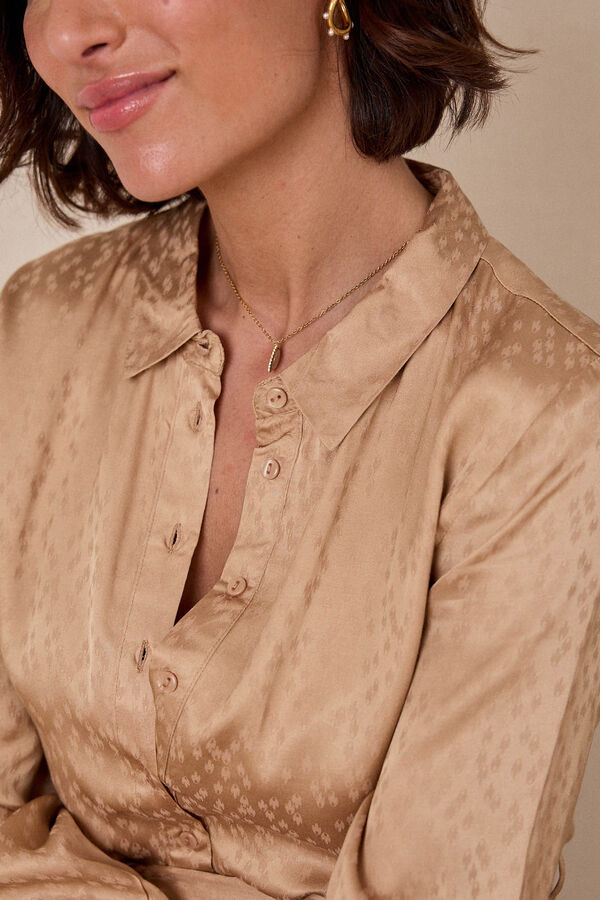 Pol&iacute;n Et Moi Vestido camisa Tirsa Castanho