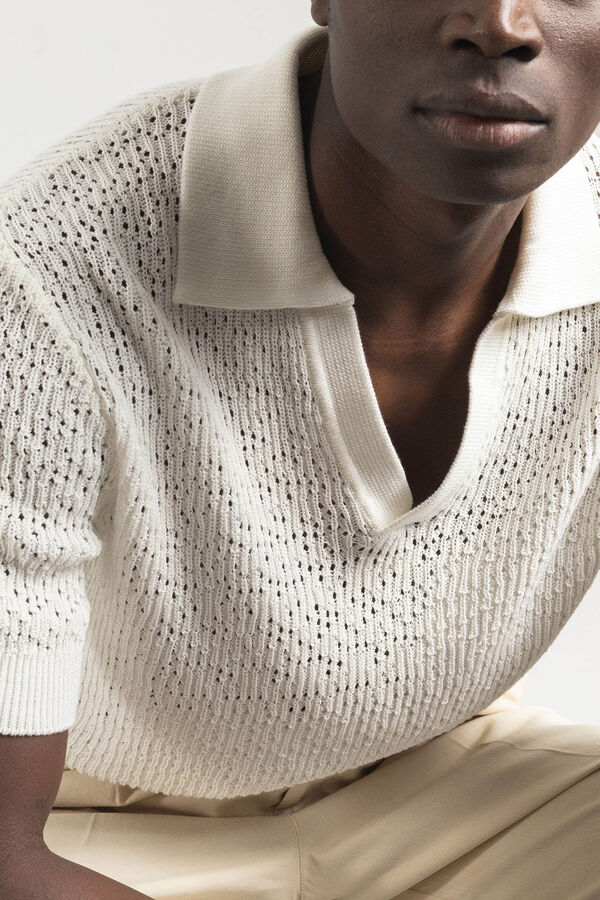 PuroEGO Polo crochet Blanco