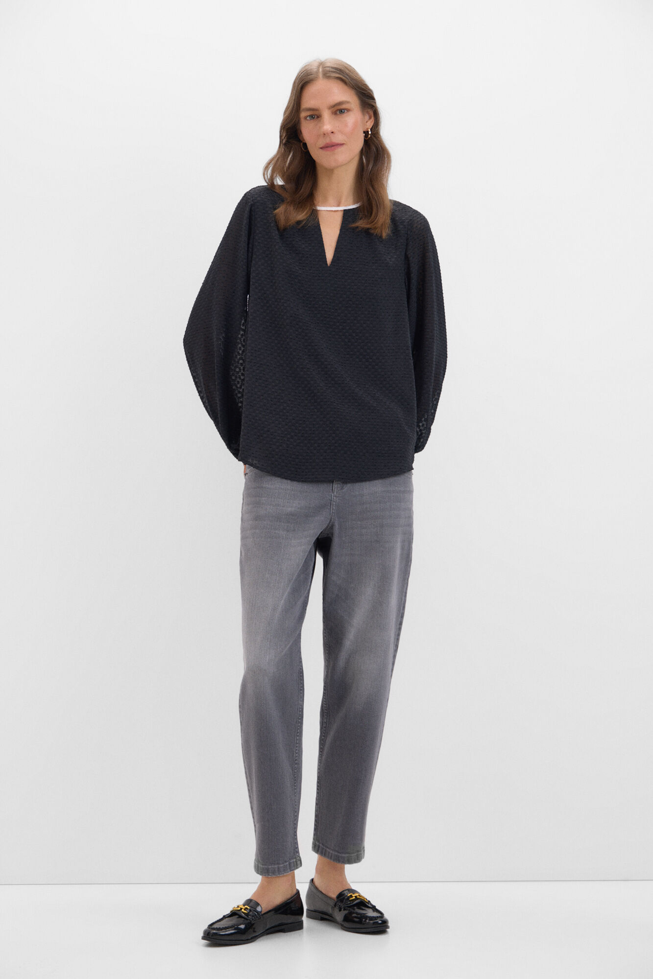 Cortefiel Blusa tecido textura