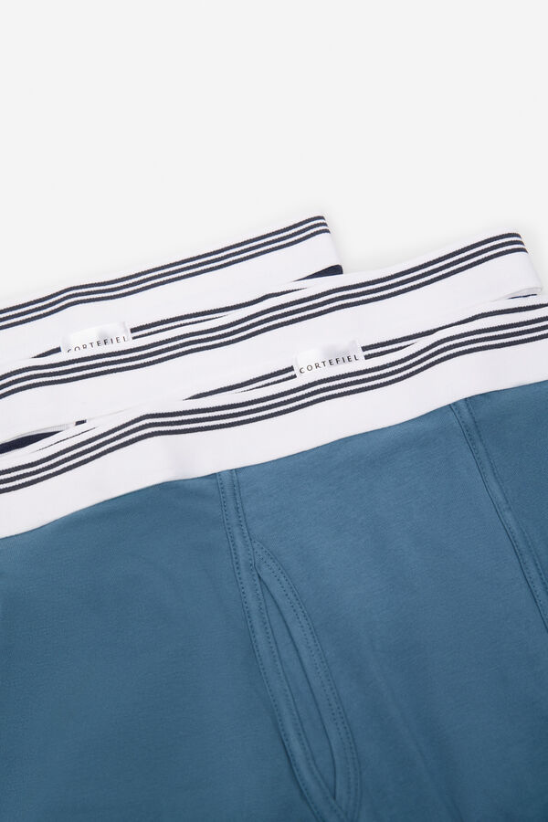 Cortefiel Pack 3 boxers malha Azul