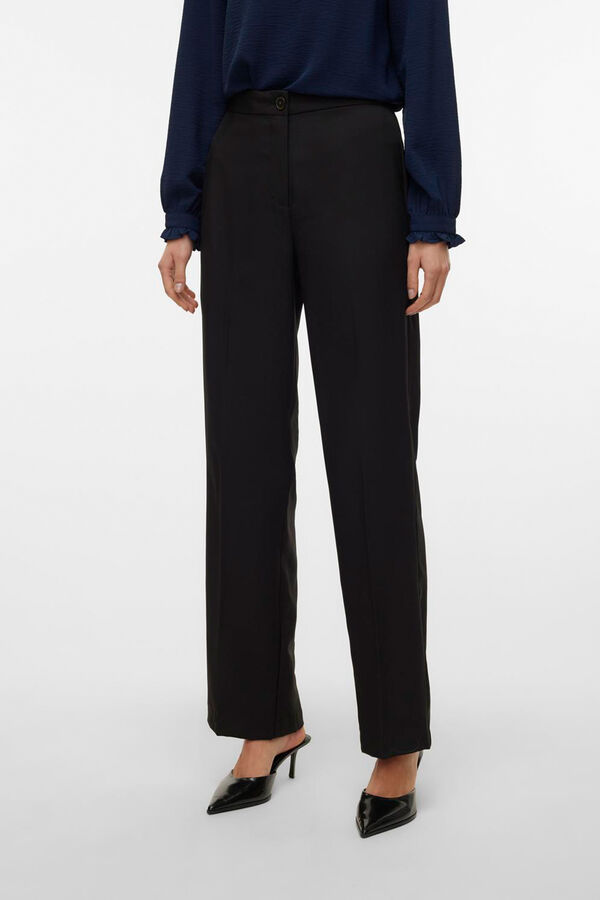 Vero Moda Cal&ccedil;as formais de mulher de corte reto Preto