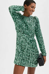Selected Femme Vestido corto de fiesta con lentejuelas Verde