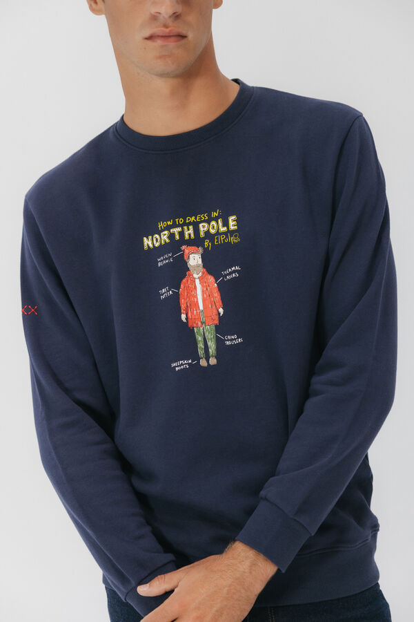 elPulpo Sudadera north pole Azul oscuro