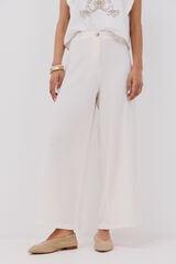 Cortefiel Cal&ccedil;as de malha largas Ecru