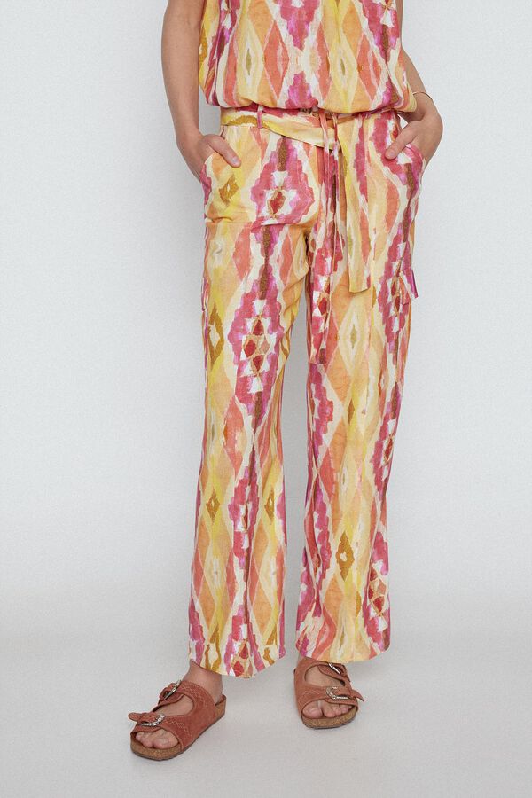 Slowlove Cal&ccedil;as cargo estampadas Vermelho