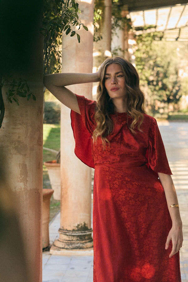 Pol&iacute;n Et Moi Vestido envelope Maeve Vermelho