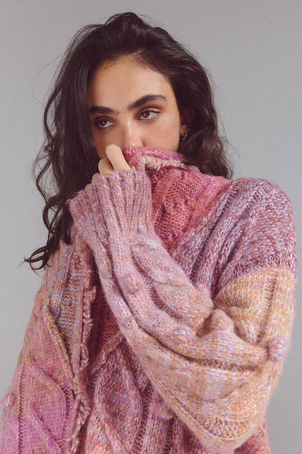 Slowlove Chaqueta punto fantas&iacute;a Rosa