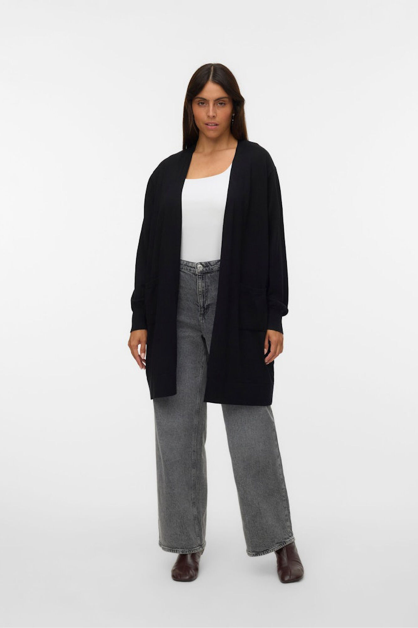 Vero Moda Curve C&aacute;rdigan largo talla grande