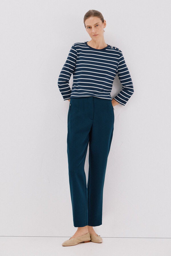 Cortefiel Cal&ccedil;as com z&iacute;per Azul