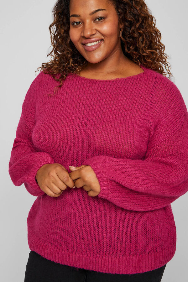 Evoked by Vila Jersey de punto curvy Morado