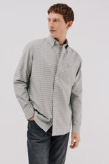 Cortefiel Camisa oxford xadrez Verde