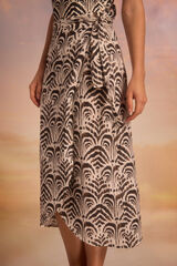 Cortefiel Pareo falda estampado Estampado blanco