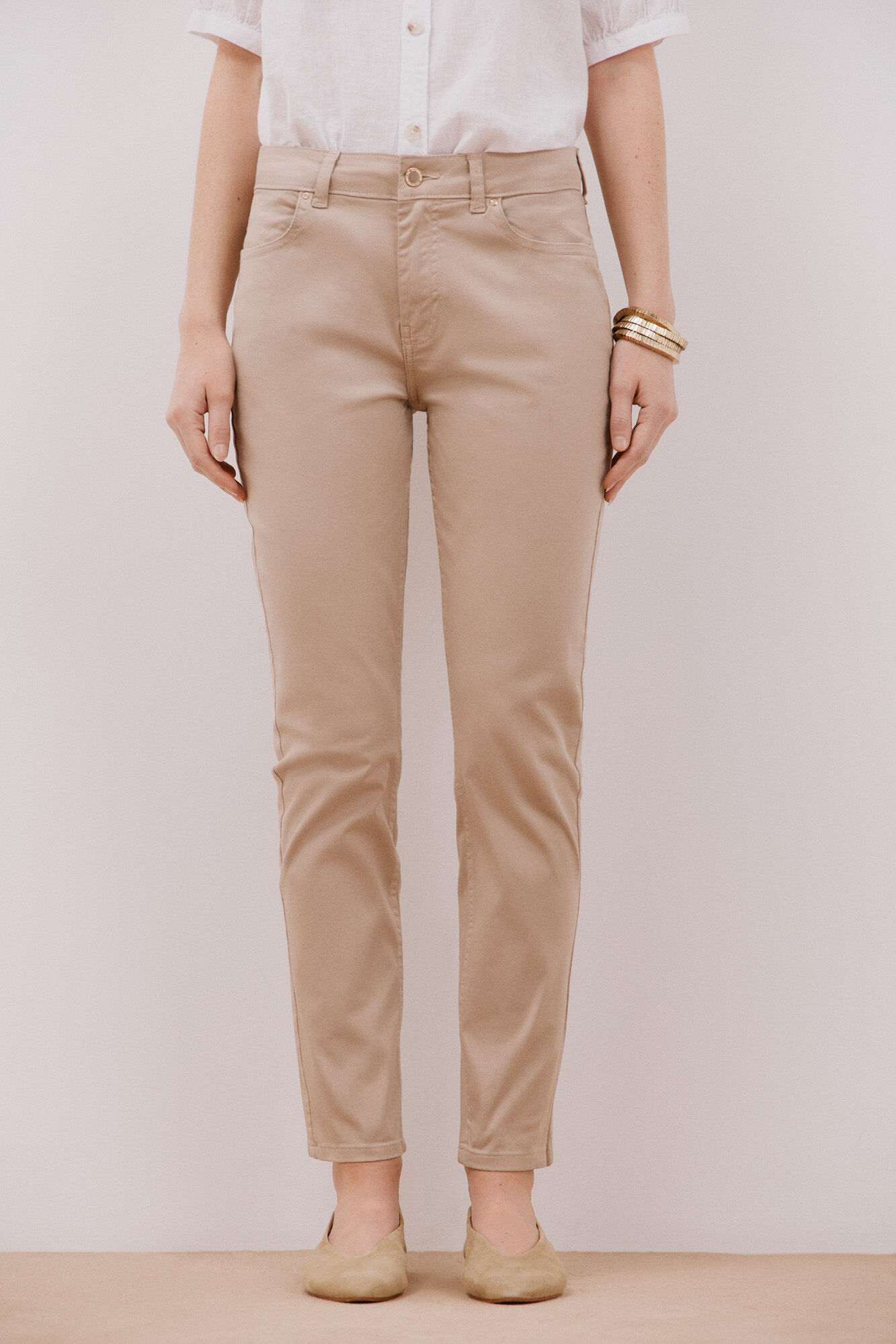 Cortefiel Cal&ccedil;a skinny cropped colorida