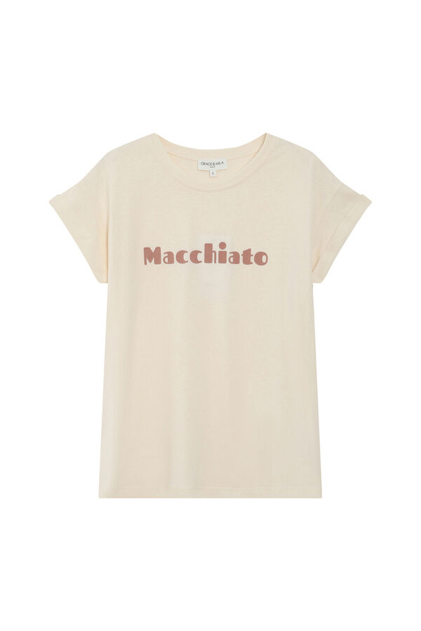 Grace & Mila T-shirt manga curta Vico Castanho