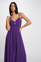Morgan Vestido largo acampanado Morado