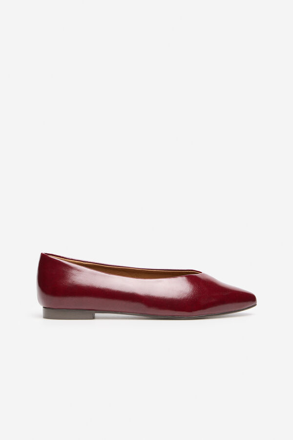 Cortefiel Zapato bailarina Granate