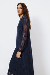 Vila Vestido de fiesta midi Azul marino