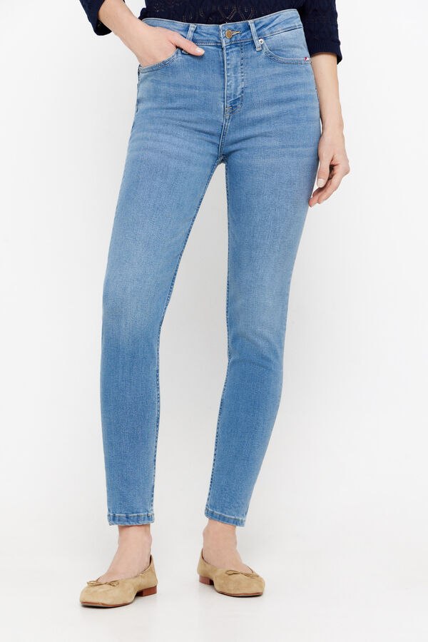 Cortefiel Pantal&oacute;n Vaquero Push Up Azul oscuro