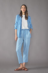 Cortefiel Pantal&oacute;n fluido 100% tencel Azul oscuro