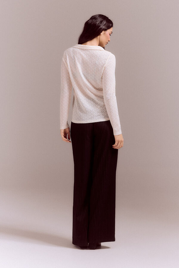 Slowlove Polo textura Marfil