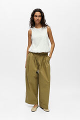 Object Top com mangas bufantes bordado Branco