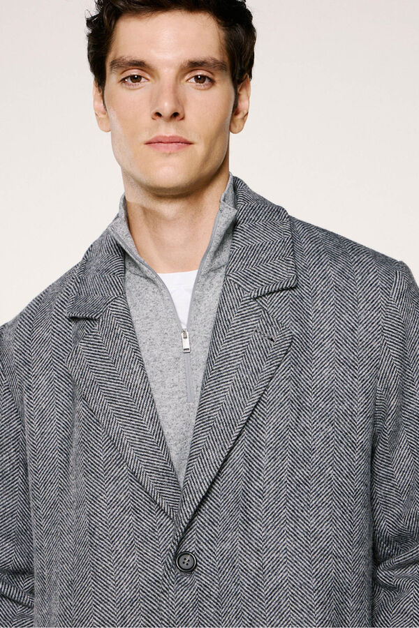 Selected Abrigo largo lana Gris oscuro