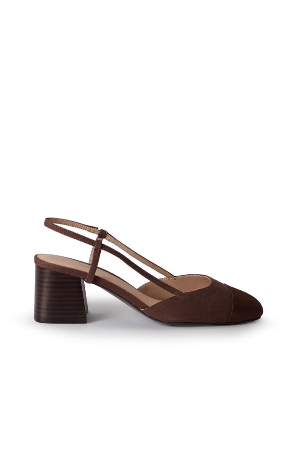 Cortefiel Zapato tac&oacute;n destalonado Marr&oacute;n
