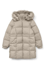 Vero Moda Abrigo midi acolchado Beige