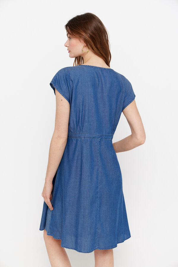 Cortefiel Vestido vaquero tencel Azul oscuro