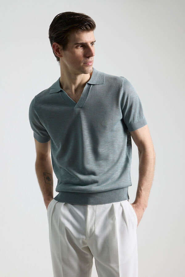 PuroEGO Polo punto jersey Azul