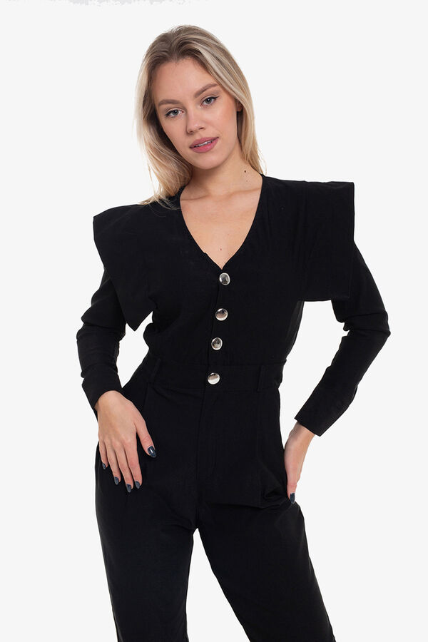 Cupl&eacute; Mono solapas laterales Negro