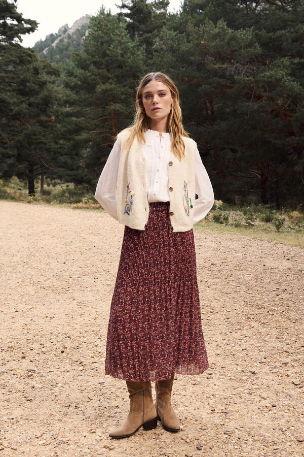 Pol&iacute;n Et Moi Camisa de renda branca Branco