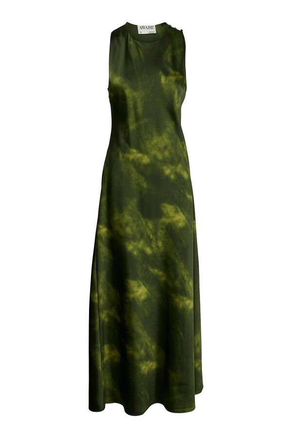 Vero Moda Vestido longo halter com costas cruzadas Verde
