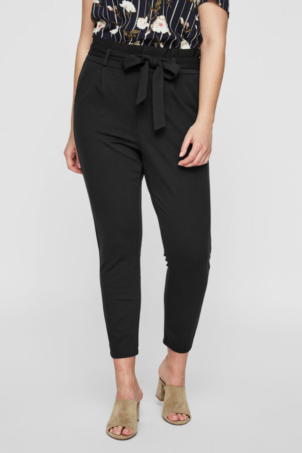 Vero Moda Curve Pantal&oacute;n paperbag Negro