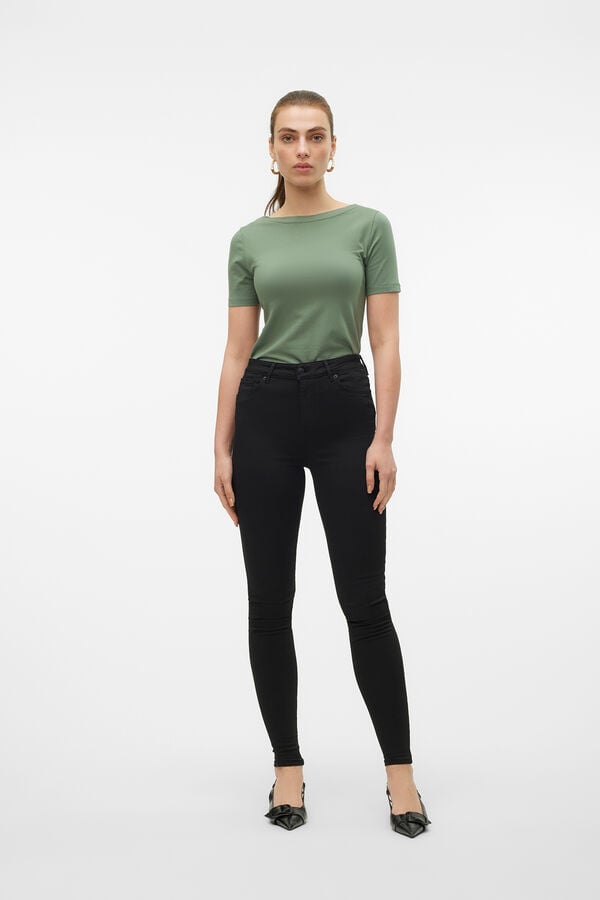 Vero Moda Camiseta b&aacute;sica Verde