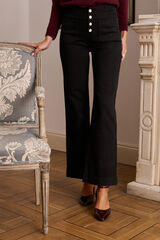 Pol&iacute;n Et Moi Pantal&oacute;n vaquero botones Ari Negro