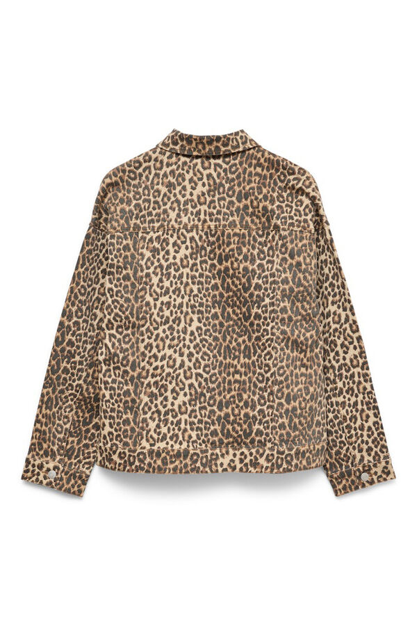 Vero Moda Blus&atilde;o estampado animal Castanho