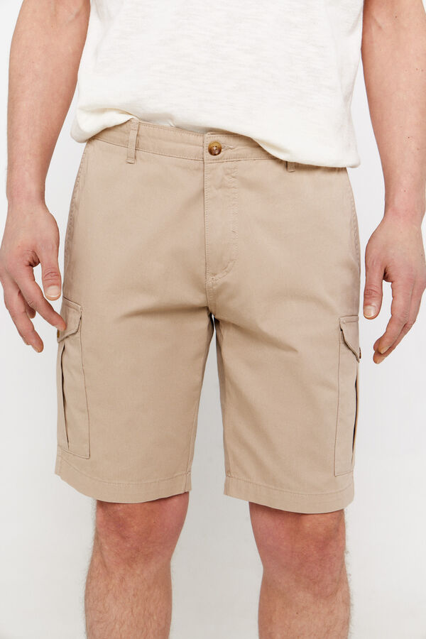 Cortefiel Bermudas cargo Tostado