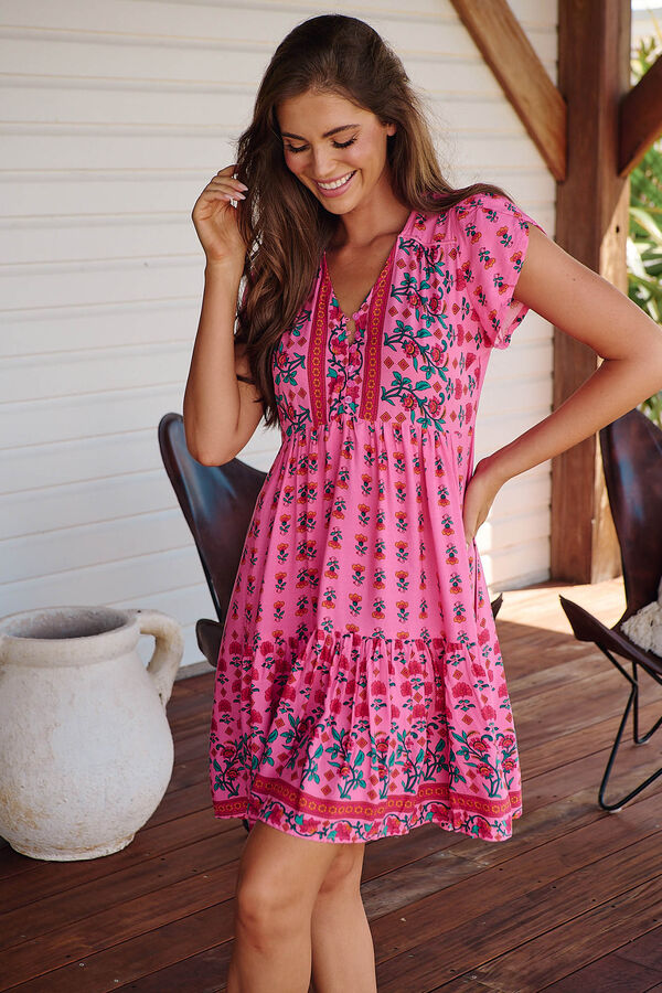 Jaase Vestido mini estampado Tracey Subiu